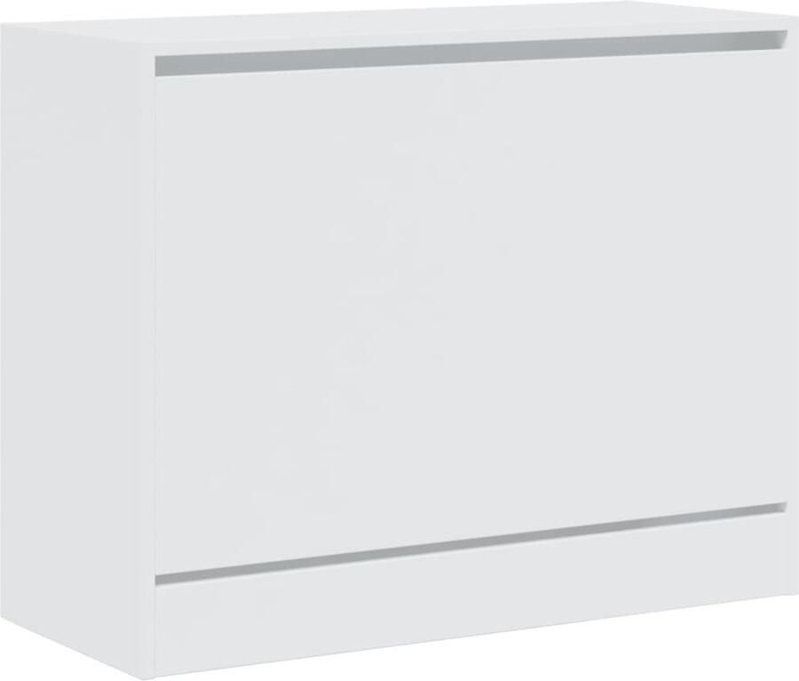 VidaXL Schoenenkast 80x34x63 cm bewerkt hout wit - Foto 2