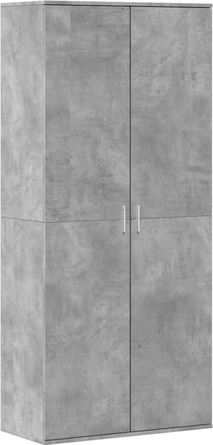 VidaXL Schoenenkast 80x39x178 cm Betongrijs Schoenenkast Schoenenkasten Schoenen Kast Schoenen Rek