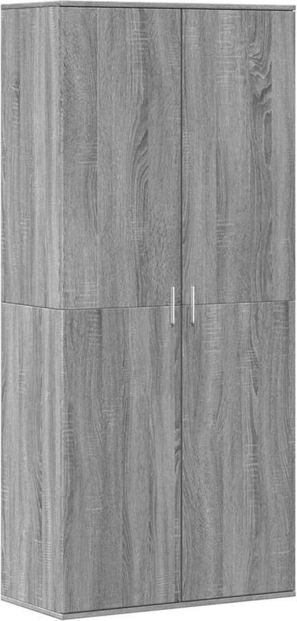 VidaXL Schoenenkast 80x39x178 cm bewerkt hout grijs sonoma eikenkleur