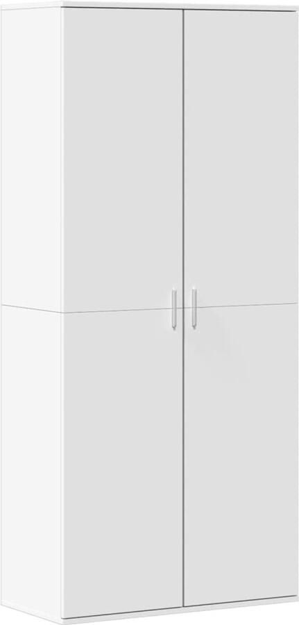 VidaXL Schoenenkast 80x39x178 cm bewerkt hout wit