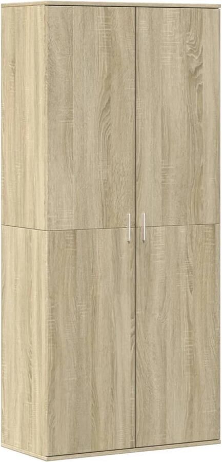 VidaXL Schoenenkast 80x39x178 cm spaanplaat sonoma eikenkleurig