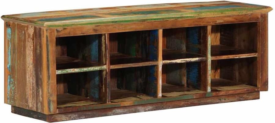 VidaXL Schoenenkast Bruin 110 x 35 x 40 cm Massief gerecycled hout