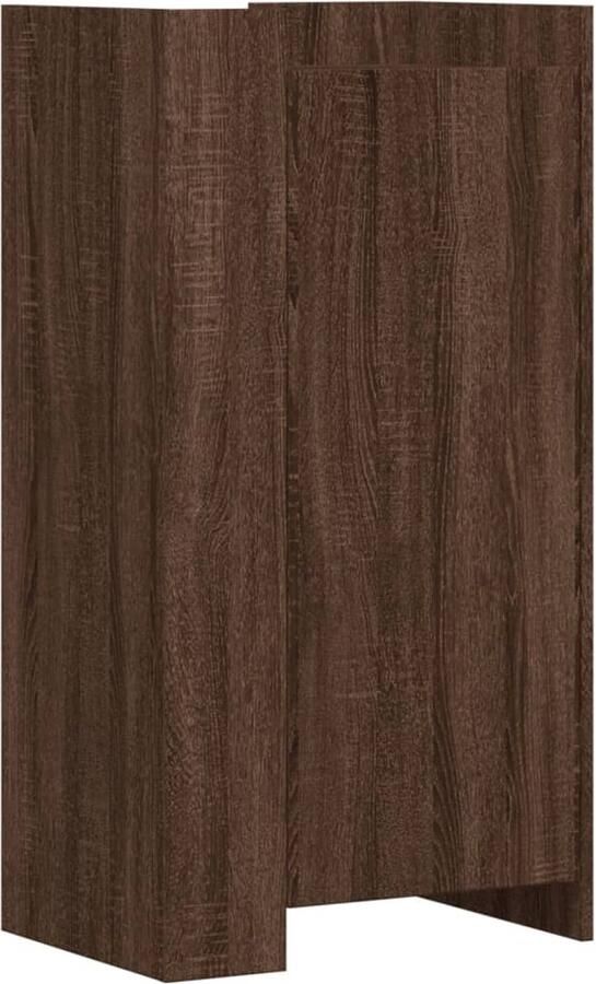 VidaXL Schoenenkast Bruin Eiken 52x37 5x100 cm Schoenenkast Schoenenkasten Schoenen Kast Schoenen Rek