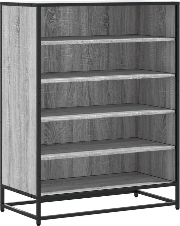 VidaXL Schoenenkast Grijs Sonoma 75x38x97 5 cm - Foto 3