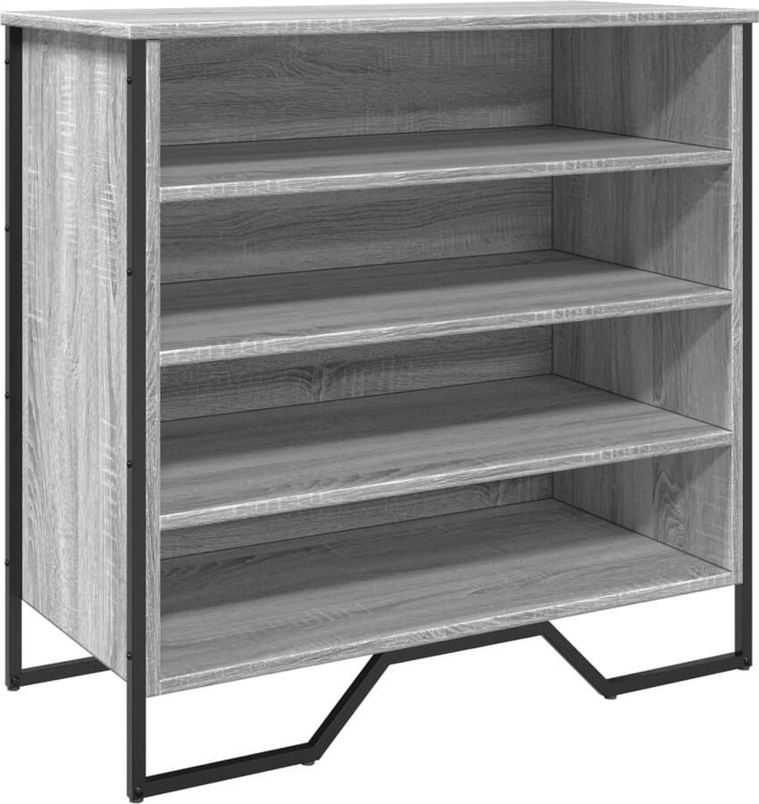 VidaXL Schoenenkast Grijs Sonoma Eiken 80x78x38cm