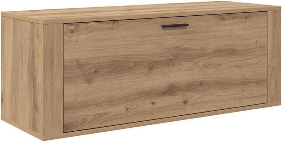VidaXL Schoenenkast met plank artisanaal eikenkleurig 100 x 35 x 38 cm