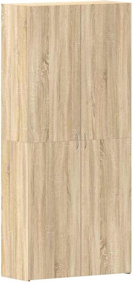 VidaXL Schoenenkast met plank Bruin 80 x 35.5 x 180 cm Bewerkt hout