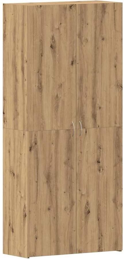 VidaXL Schoenenkast met plank Bruin 80 x 35.5 x 180 cm Bewerkt hout