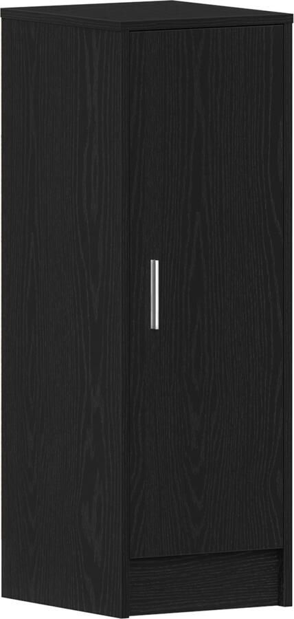 VidaXL Schoenenkast met plank Zwart eiken 32 x 35 x 92 cm Bewerkt hout