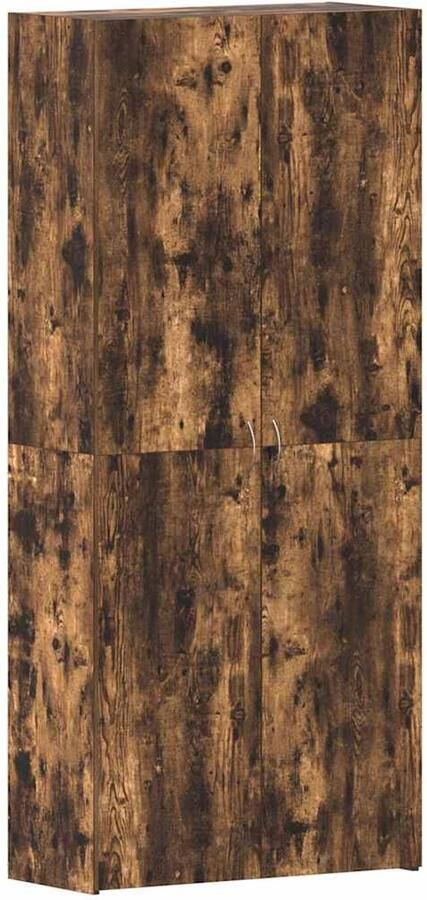 VidaXL Schoenenkast Multikleur 80 x 35.5 x 180 cm Bewerkt hout