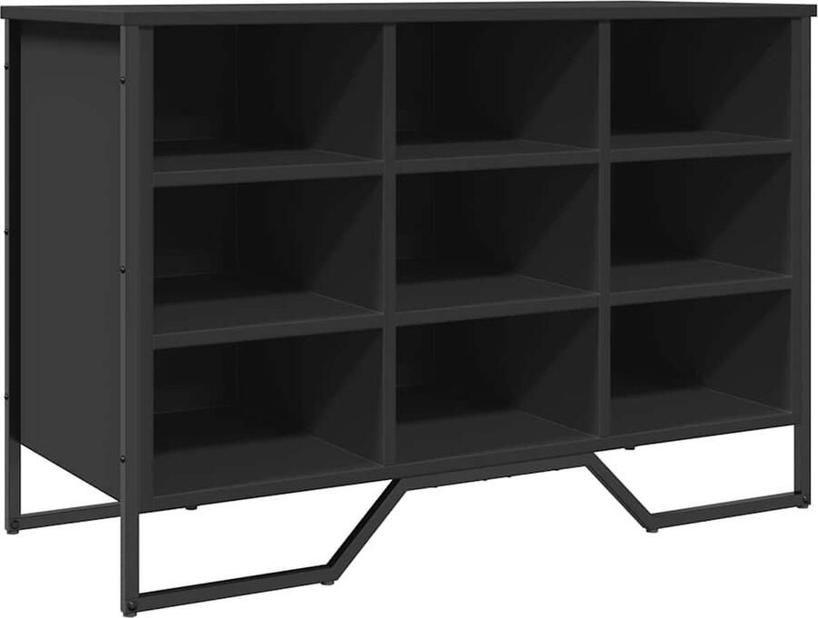 VidaXL Schoenenkast zwart 90x38x61 5 cm