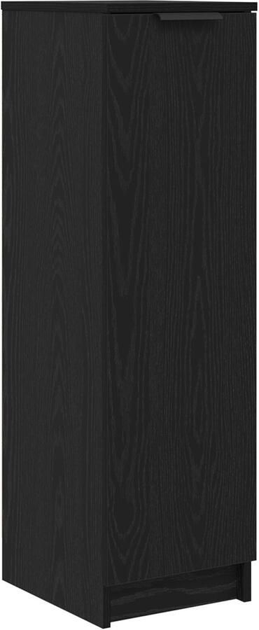 VidaXL Schoenenkast Zwart eiken 29.5 x 35 x 101 cm Bewerkt hout - Foto 2