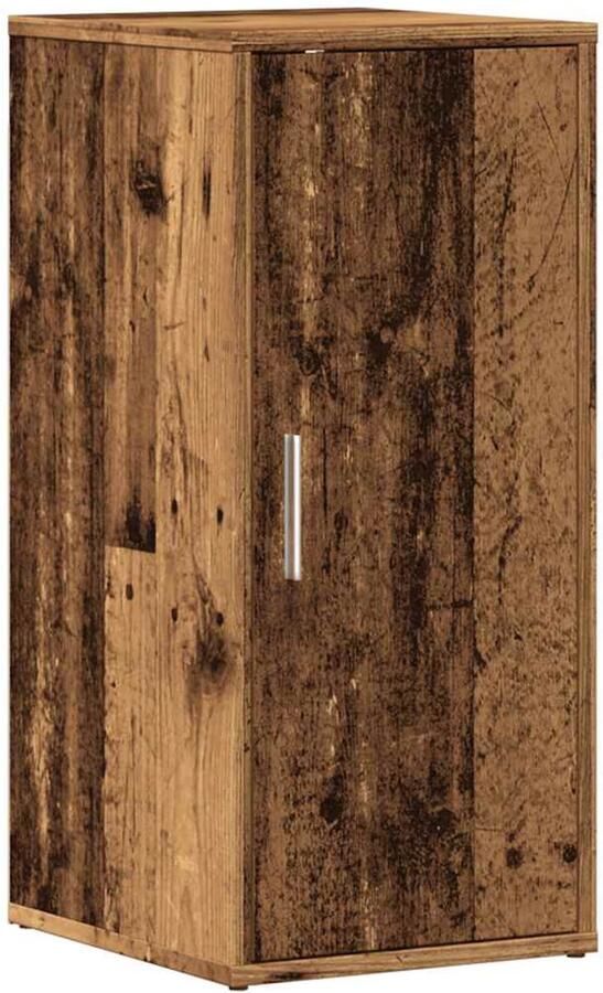 VidaXL Schoenenkasten 2 st 32x35x70 cm bewerkt hout oud houtkleurig