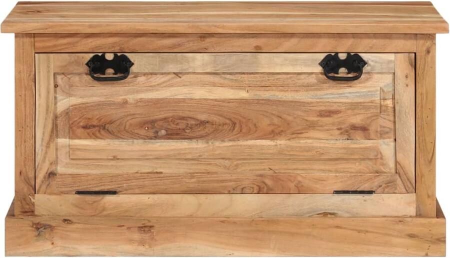 VidaXL Schoenenopbergbank Massief Acaciahout Schoenenkast Schoenuitlegger Benk Meubilair Vintage Retro Houten Bank Acacia Hout