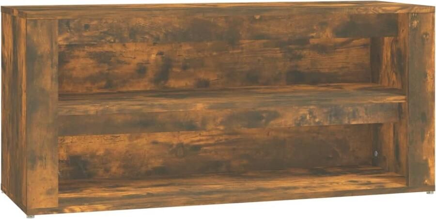 VidaXL -Schoenenrek-100x35x45-cm-bewerkt-hout-wit - Foto 2