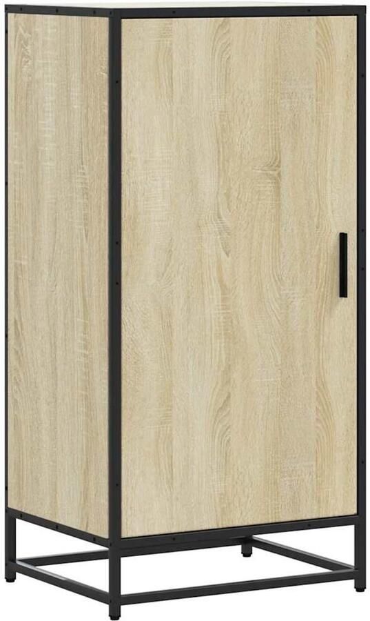VidaXL Schoenenrek 48x38x97 5 cm bewerkt hout sonoma eikenkleurig