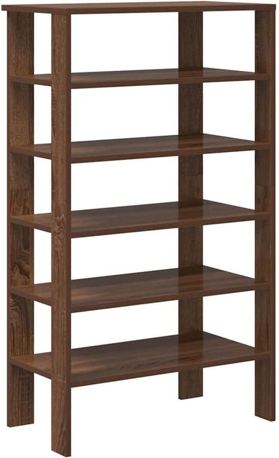 VidaXL Schoenenrek 61x32x105 cm bewerkt hout bruin eikenkleur