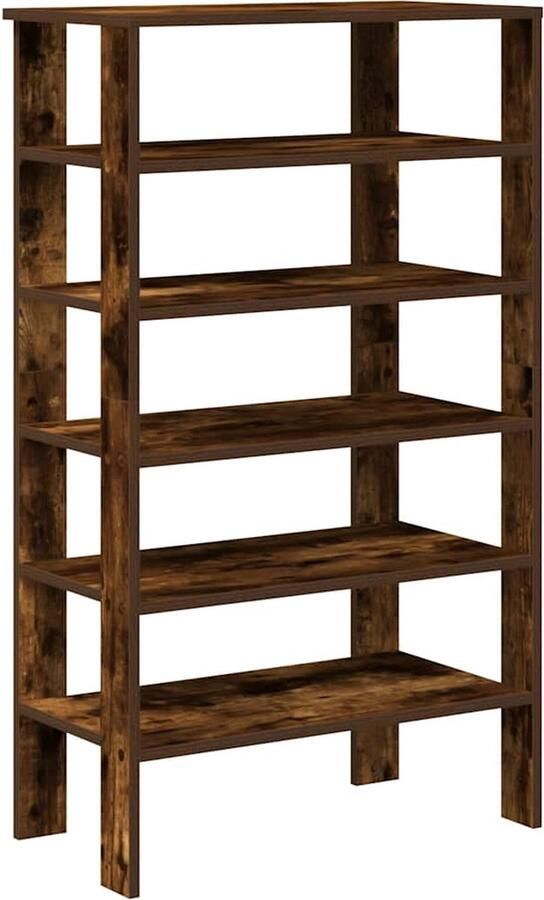 VidaXL Schoenenrek 61x32x105 cm Gerookt Eiken