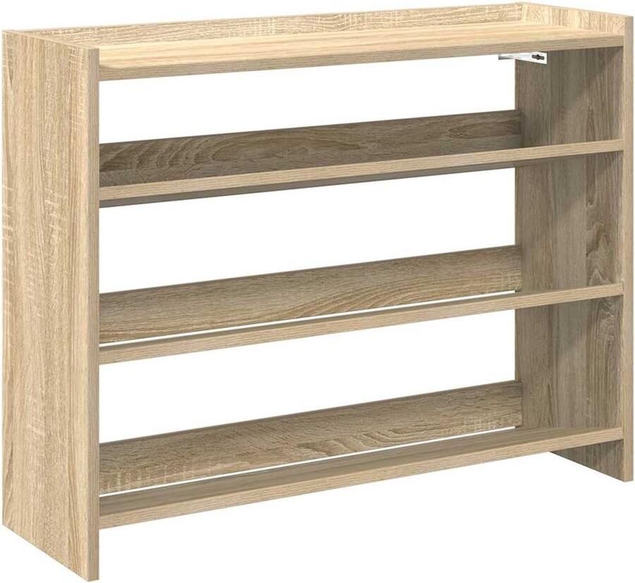 VidaXL Schoenenrek 80x25x62 cm Sonoma eikenhout