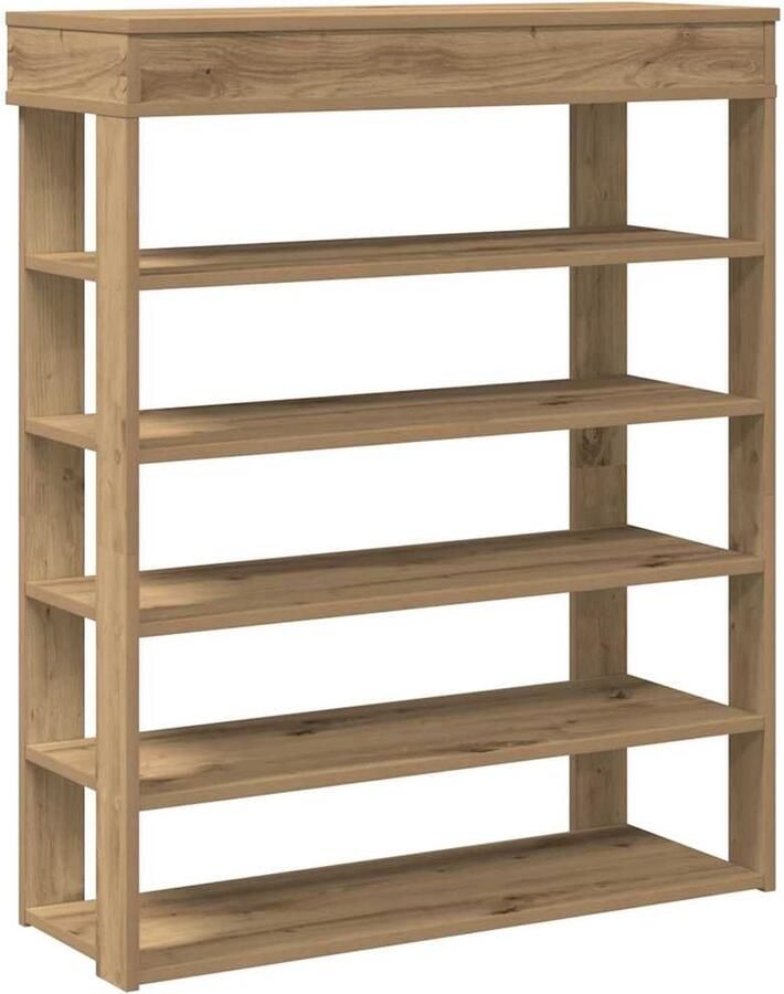 VidaXL Schoenenrek 80x30x98 cm Artisanaal Eiken