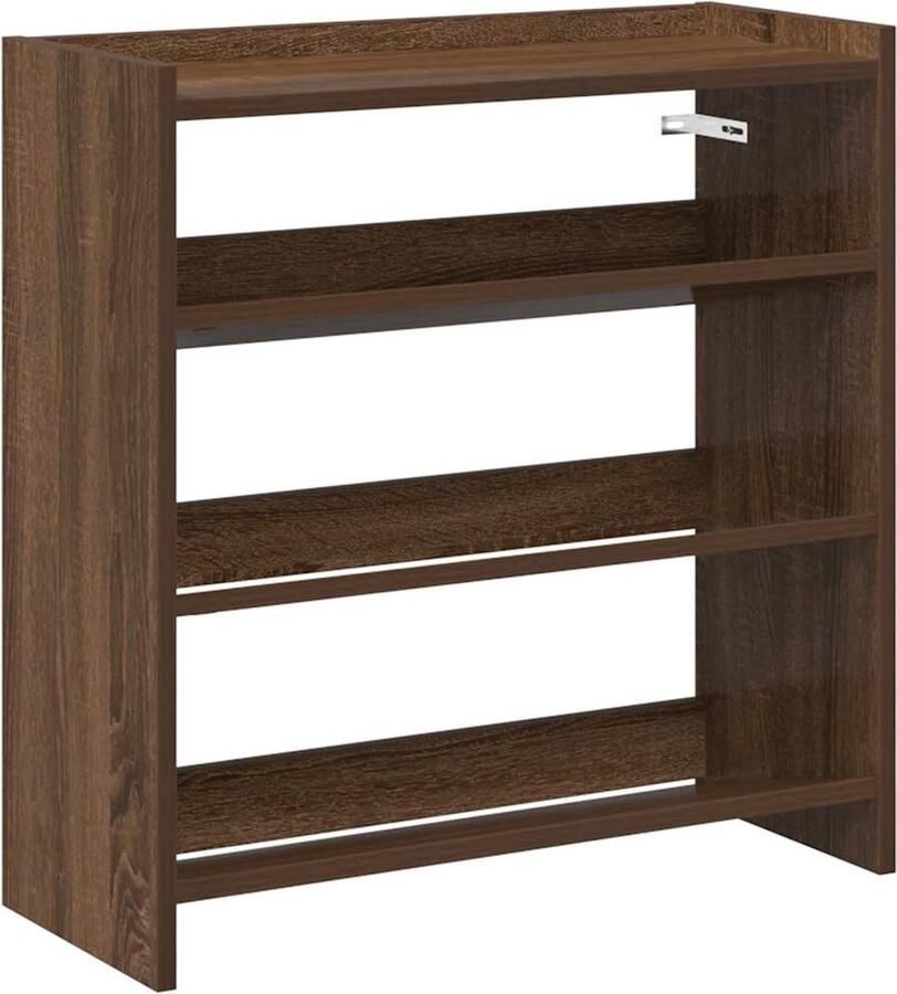 VidaXL Schoenenrek Bruin Eiken 60x25x62 cm