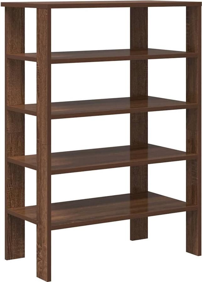 VidaXL Schoenenrek bruin eiken 61x32x87 5 cm