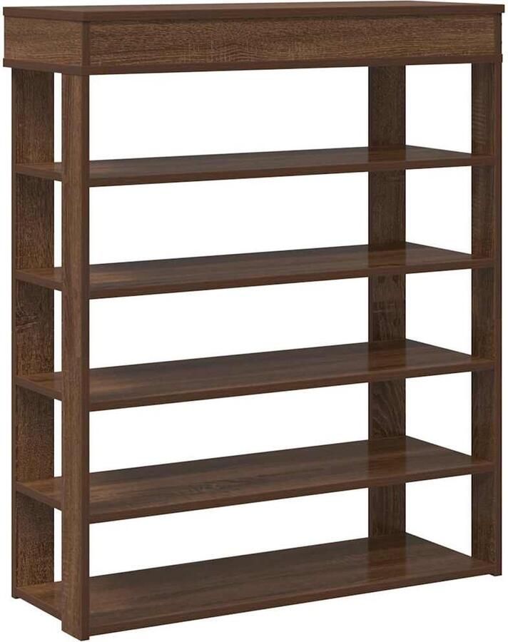 VidaXL Schoenenrek Bruin Eiken 80x30x98 cm