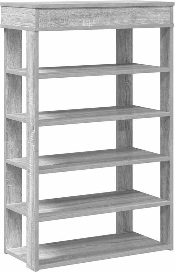 VidaXL Schoenenrek Grijs Sonoma 60x30x98 cm