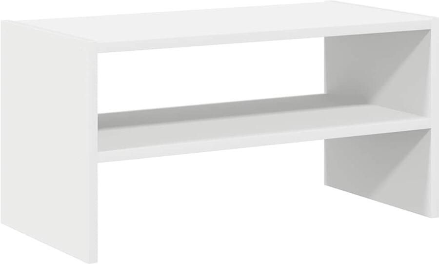 VidaXL Schoenenrek stapelbaar 60x30x30 5 cm wit