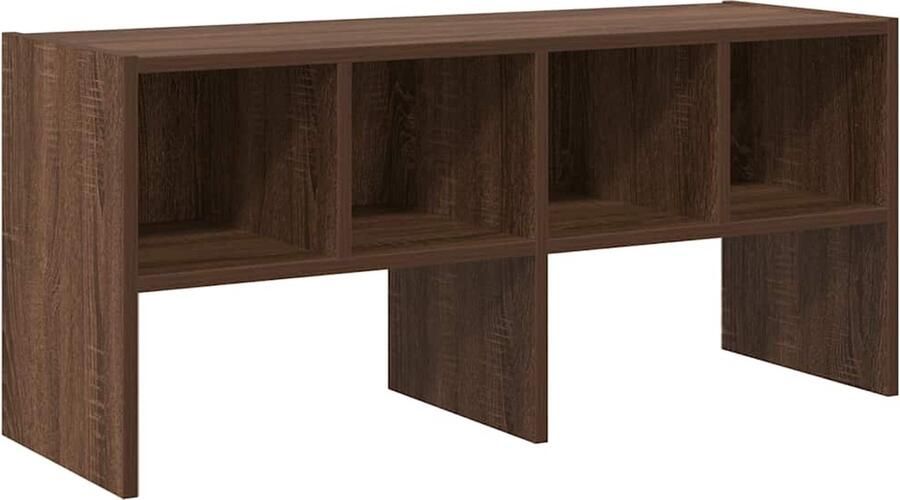 VidaXL Schoenenrek stapelbaar 89 5x30x40 cm bruin eikenkleur