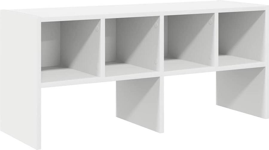VidaXL Stapelbaar Schoenenrek Wit 89 5x30x40 cm Schoenenrek Schoenenkast Opbergruimte Houten Schoenenrek Stapelbaar Schoenenrek