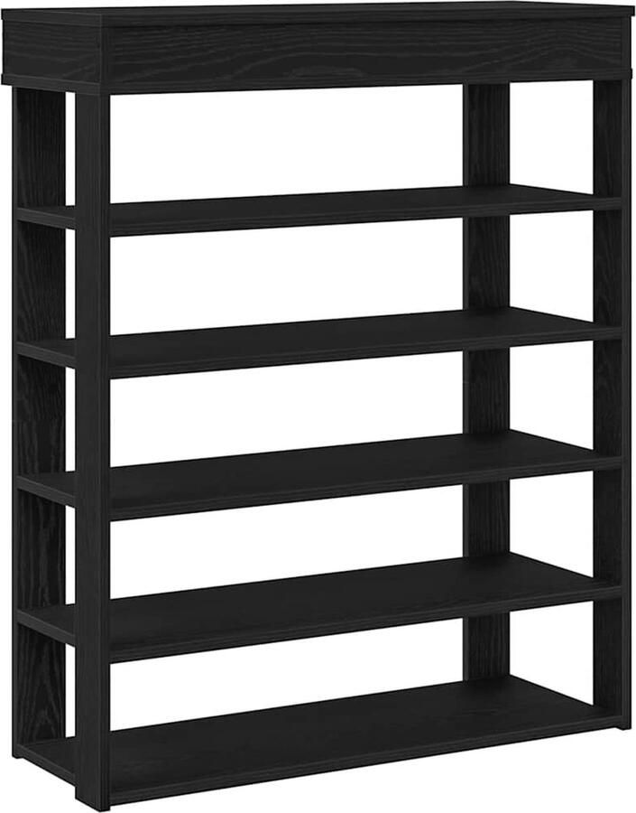 VidaXL Schoenenrek zwart 80x30x98 cm