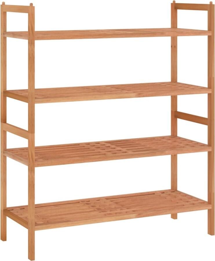 VidaXL -Schoenenrekken-2-st-69x27x41-cm-massief-walnotenhout