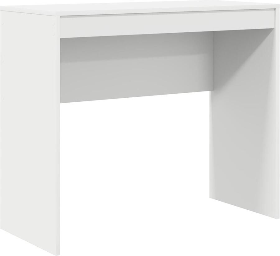 VidaXL Schrijfbureau Wit Samengesteld Hout Medium Minimalistisch