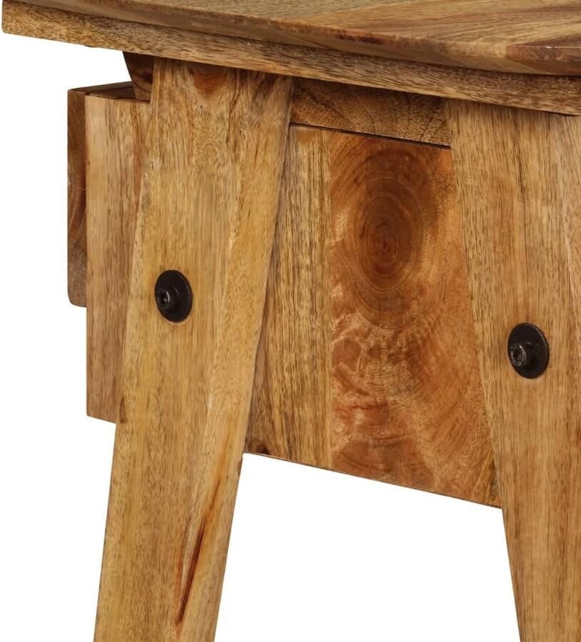 VidaXL Schrijftafel 110x50x76 cm Massief Mangohout Schreibtafel Mangohout Bureau Studieplek Thuiswerkplek Kantoor Meubilair Laptop Bureau Compact Bureau Vintage Bureau - Foto 2