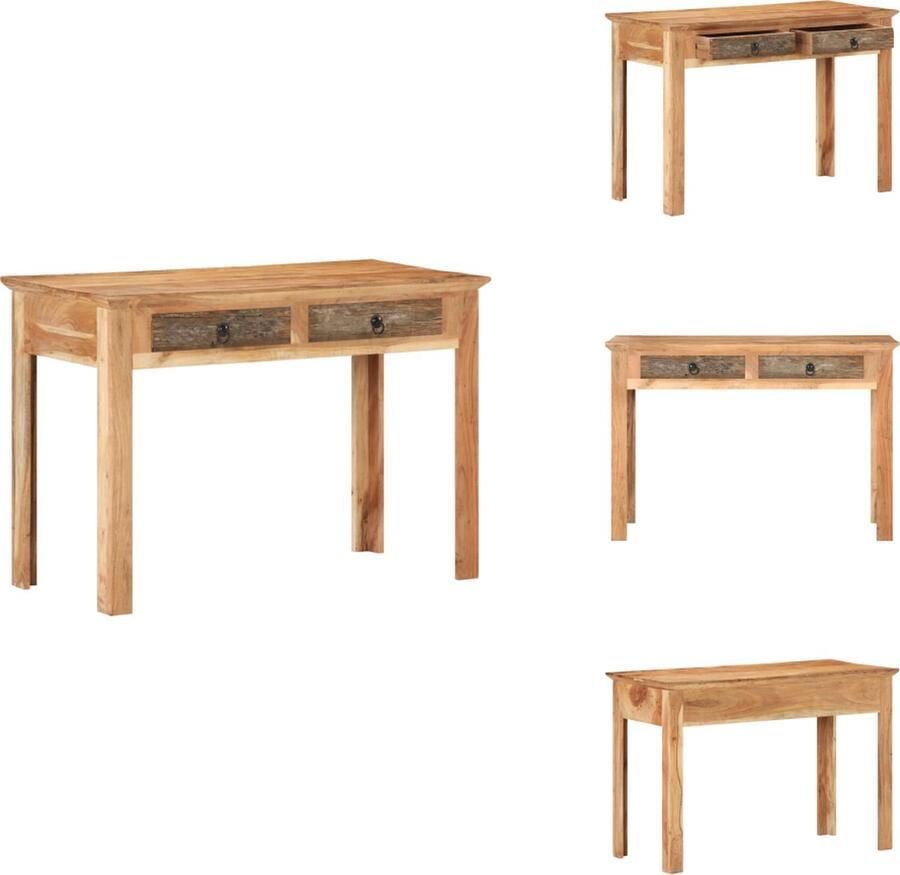 VidaXL -Bureau-110x50x75-cm-massief-gerecycled-hout