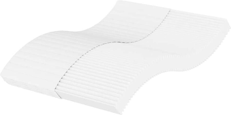 VidaXL Schuimmatras 120x210 cm Wit H2 en H3 Schuimmatras Schuimmatrassen Matras Bedmatras