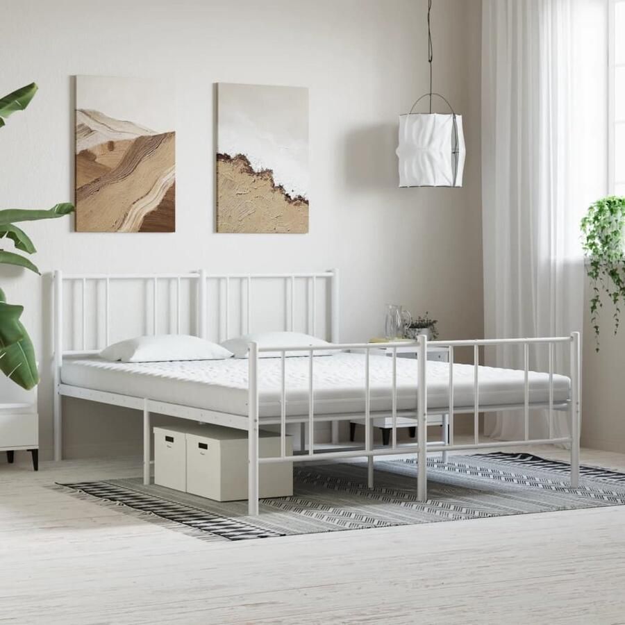 The Living Store Schuimmatras 7-Zone 160x200x10 cm Duurzame stof Zachte vulling Wit Schuimmatras Tweepersoons Bed Matras Kopen Slaapcomfort Nacht Rust