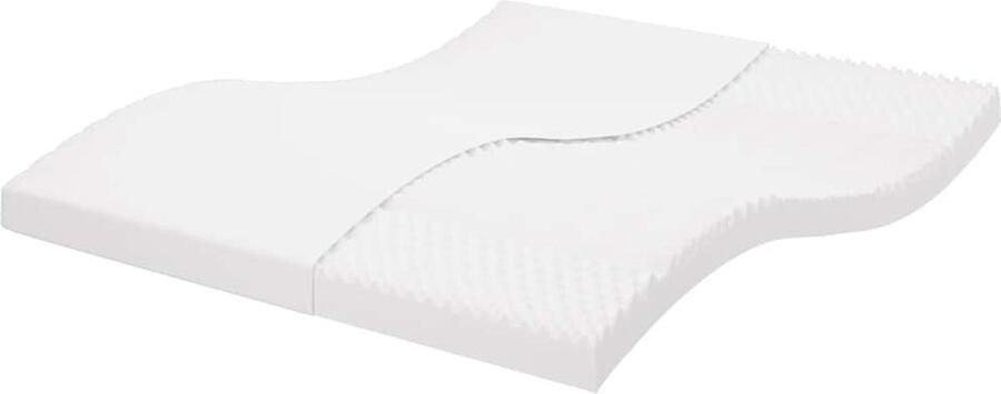 VidaXL Schuimmatras 7 Zones 200x220 cm Wit Schuimmatras Schuimmatrassen Matras Bedmatras