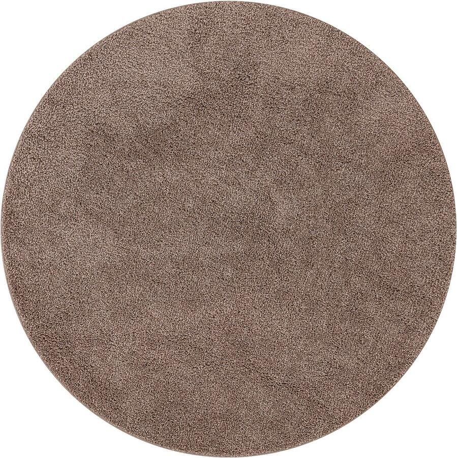 VidaXL Vloerkleed Bruin Polyester Ø 160 cm Anti-slip Vloerkleed Rond - Foto 3