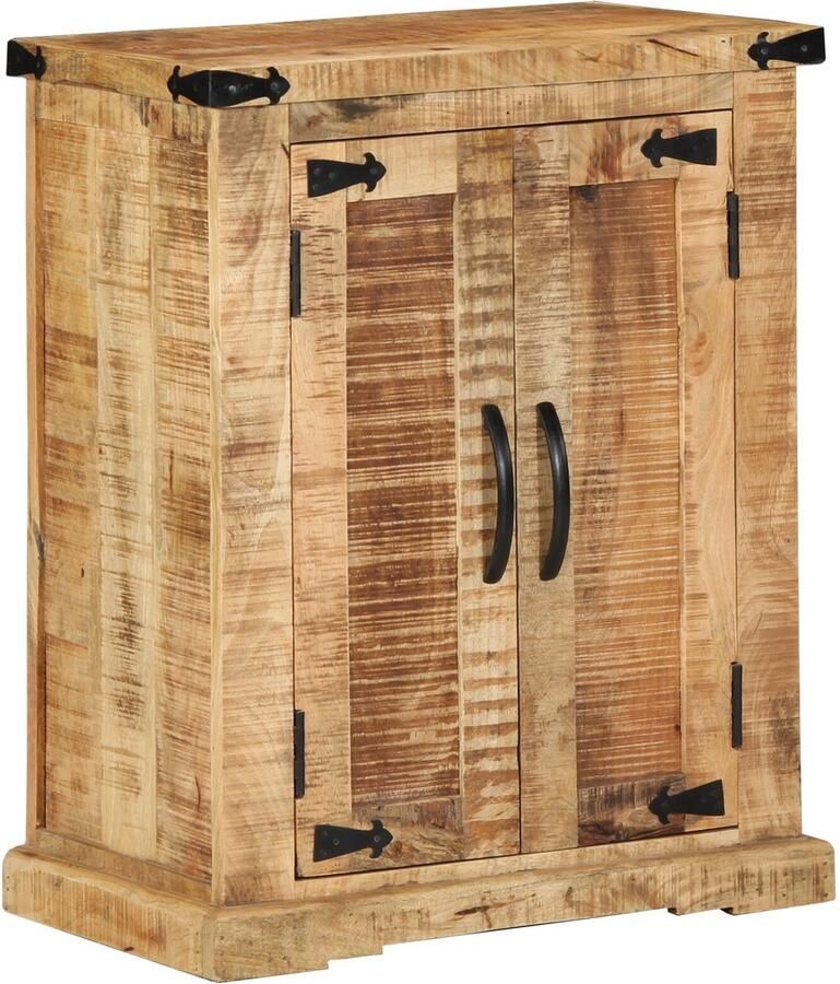 VidaXL Sideboard 55x35x70 cm Massief Houten Rauwe Mango - Foto 2