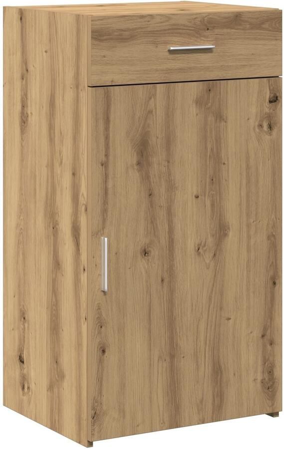 VidaXL Dressoir artisanaal eikenkleurig 50 x 42.5 x 93 cm Bewerkt hout