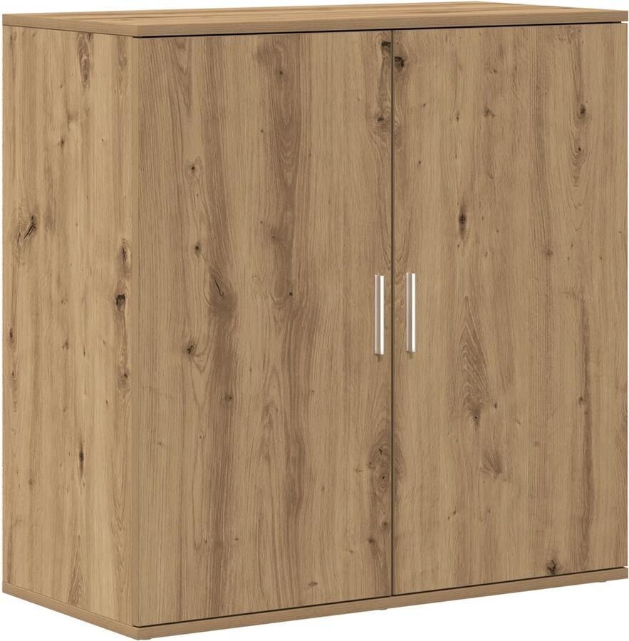 VidaXL Dressoir artisanaal eikenkleurig 79 x 38 x 80 cm Bewerkt hout - Foto 2