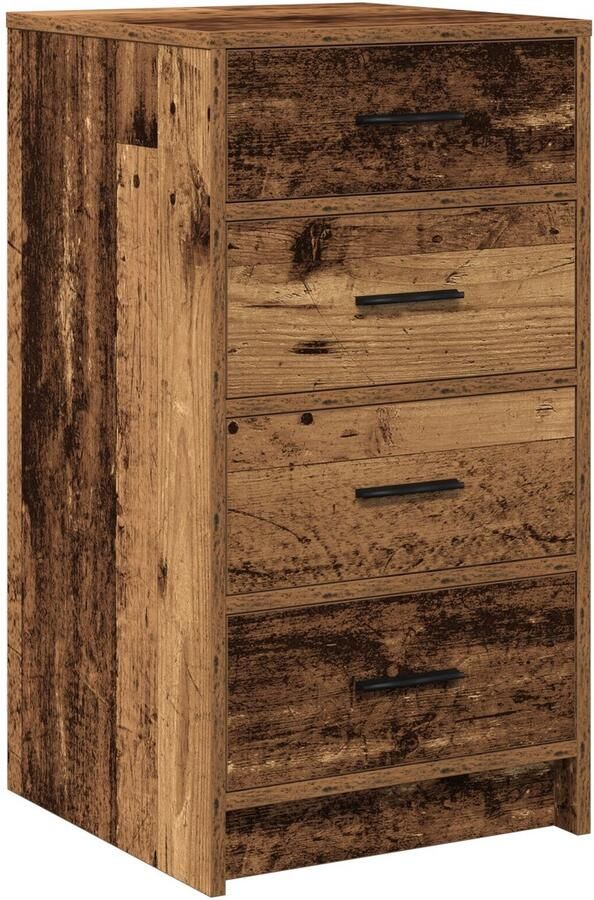 VidaXL Dressoir Oud hout Massief Gerecycled Hout 40 x 41 x 75 cm Buffet - Foto 2