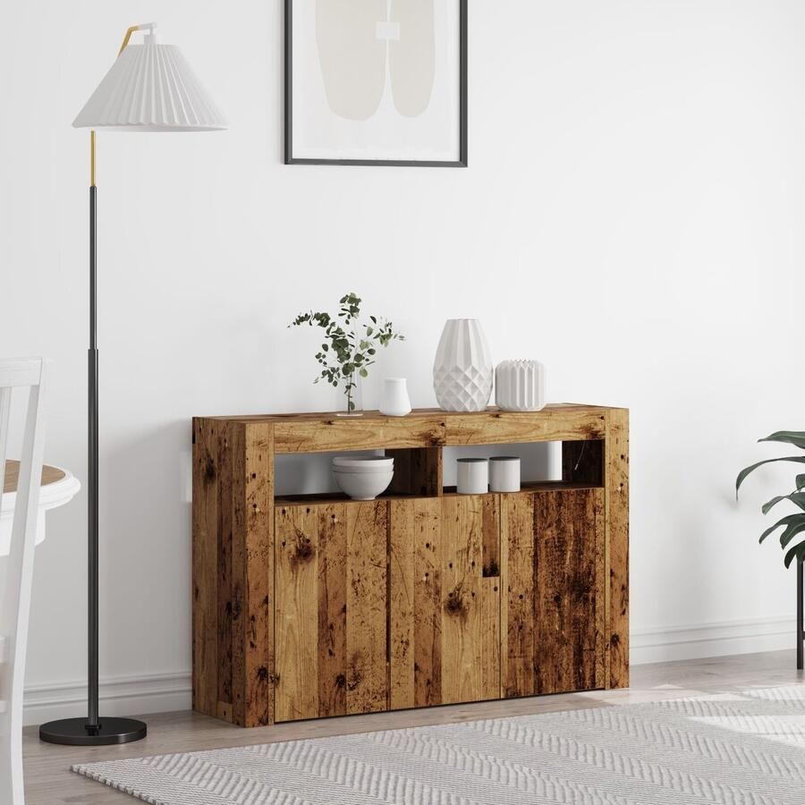 VidaXL Sideboard Oude hout Engineered wood 116 x 30 x 75 cm Sideboard