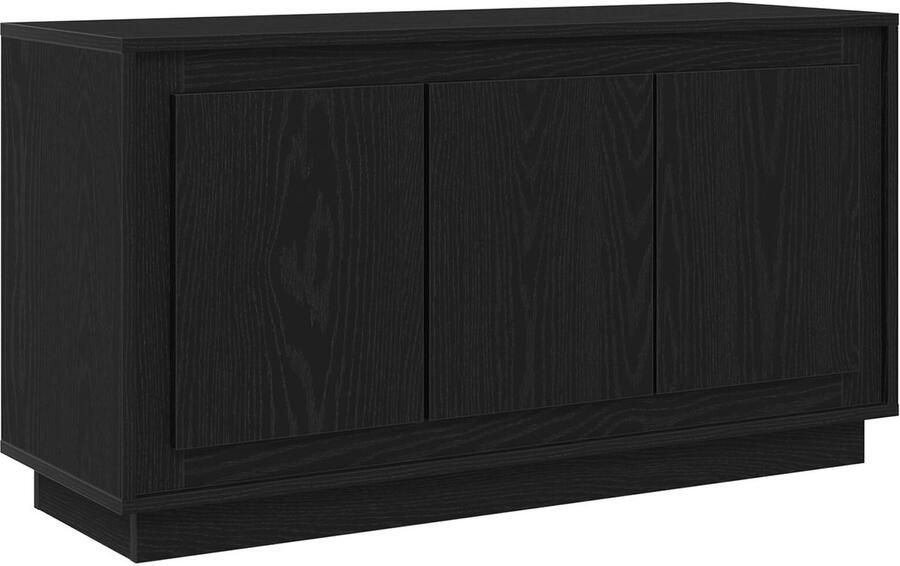 VidaXL Dressoir Zwart eiken MDF Groot Buffetkast Rechthoekig Modern - Foto 2