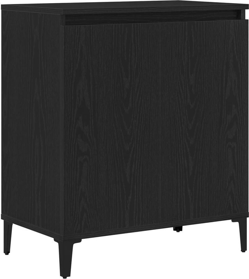 VidaXL Sideboard Zwart eiken Gegentificeerd hout 60 x 35 x 70 cm - Foto 2
