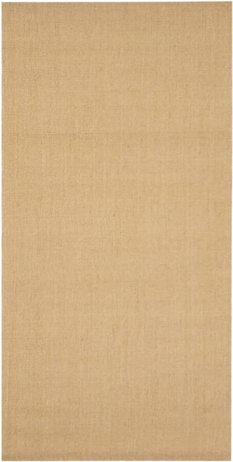 The Living Store Sisal Vloerkleed 100 x 200 cm Anti-slip 100% sisal Vloerkleed Sisal Tapijt Natuurtapijten Bruine Vloerkleed Anti Slip Vloerkleed