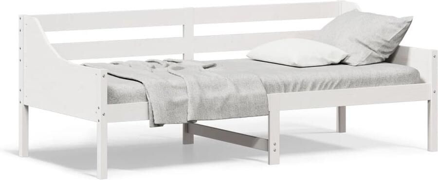 VidaXL Slaapbank zonder matras 100x200 cm massief grenenhout wit - Foto 8