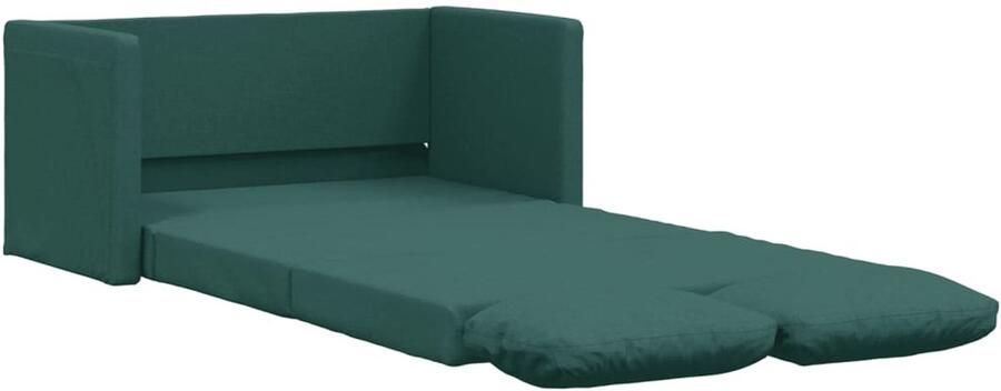 VidaXL Slaapbank 2-in-1 Vloermodel Donkergroen Vloerslaapbank Slaapbank Kanapé Bed 2-in-1 Bank Donkere Groene Bank Comfortabele Bank - Foto 2